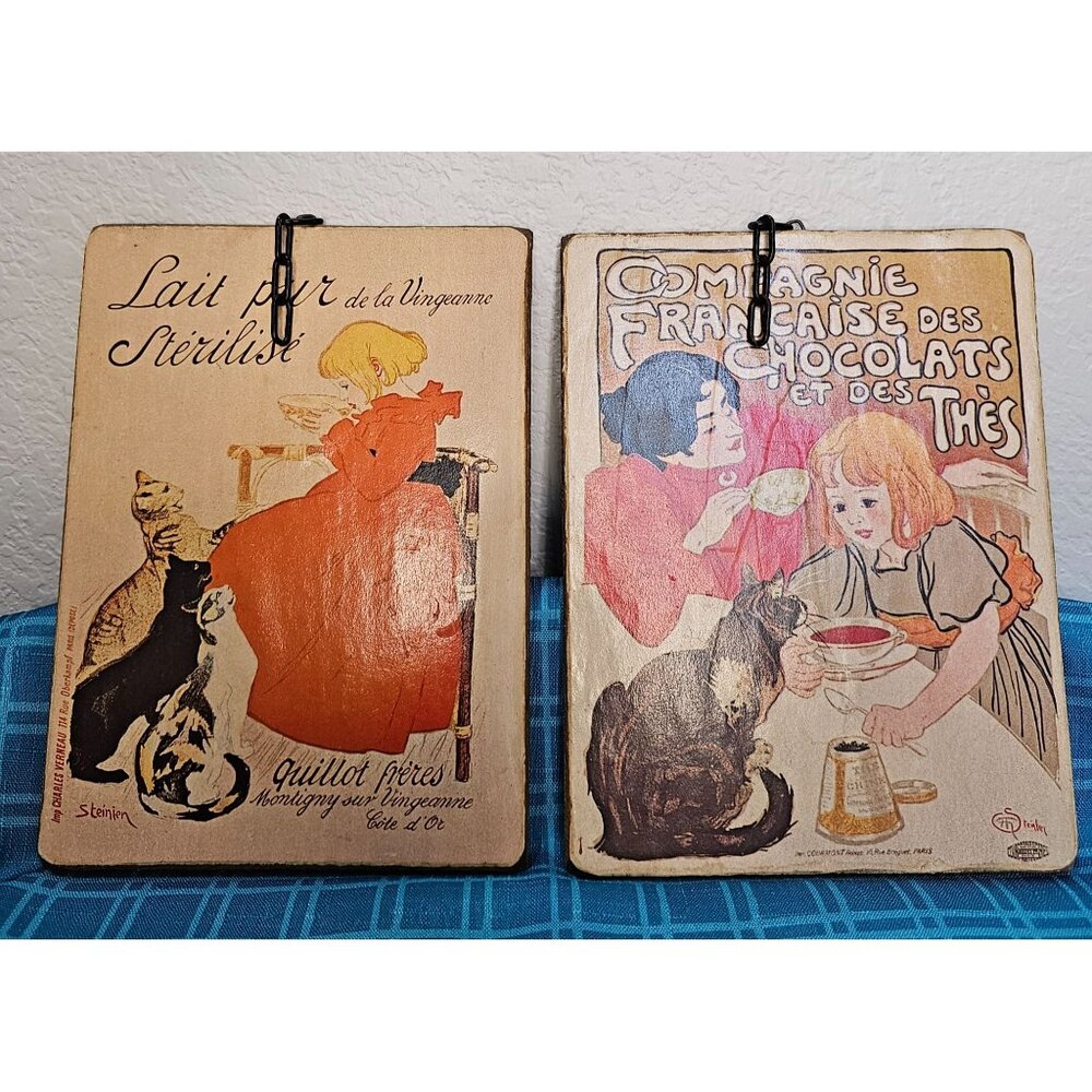 Vintage Lait Pur De La Vingeanne Sterilise  & Compagnie‎ Francaise Des Chocolate